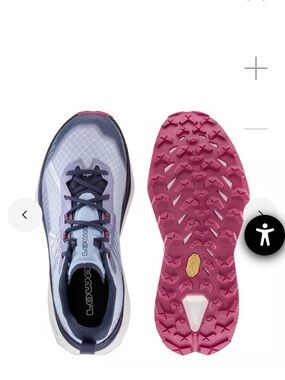 Lowa Skyterra Women's Trail Shoes in Light Blue with Pink Sole Worn Once